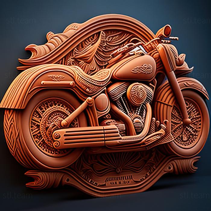 3D model Harley Davidson Softail Deluxe (STL)